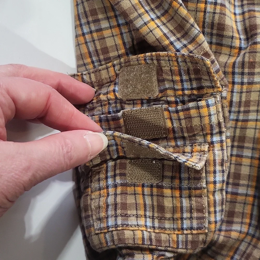 GYMBOREE Brown Orange Preppy Plaid Shorts - 3T